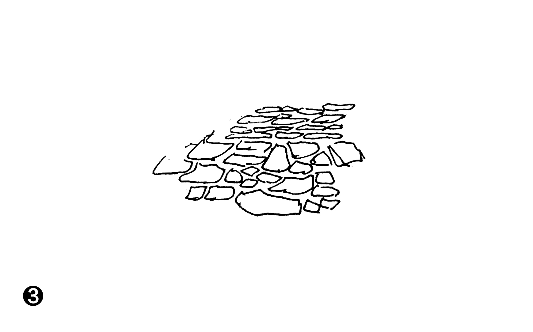 石头路画法图片
