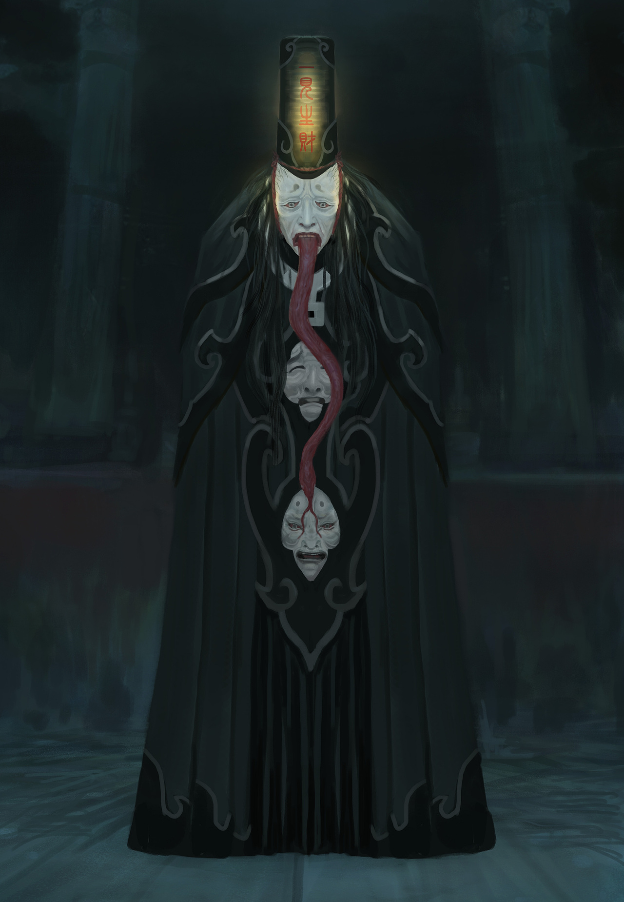 慈沐与鬼手推进设计2017年底至2018年初为电影侍神令做的概念设计创作