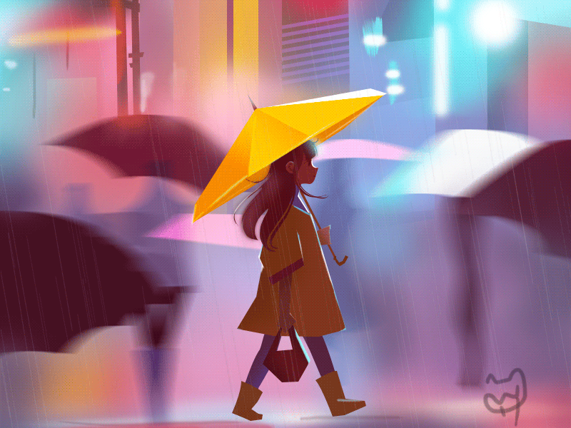 撑伞的女孩（图ZOTgwMDk3MDQ=） - 创作习作 - 站酷设计师于坚持原创素材 - 站酷ZCOOL