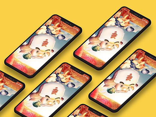 最后一张猪年插画（个人主页-ZMzMyMzI5OTY=） - 创作习作 - 站酷设计师阿沙季原创素材 - 站酷ZCOOL