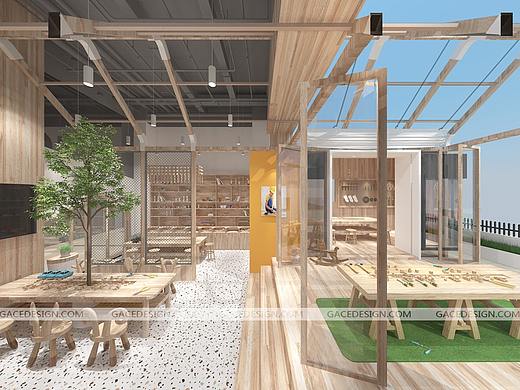 GaceDesign儿童木工房设计：艺启木造创造力工坊