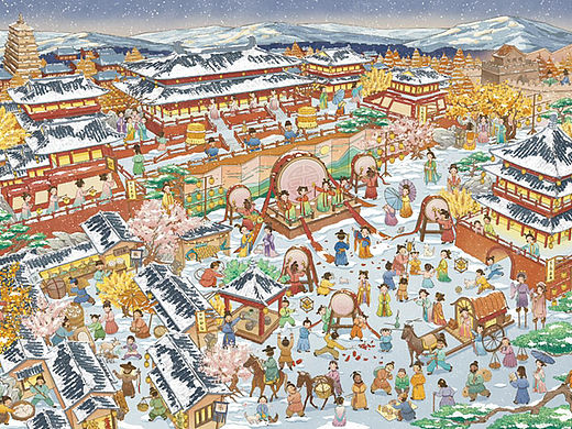 长安落雪图