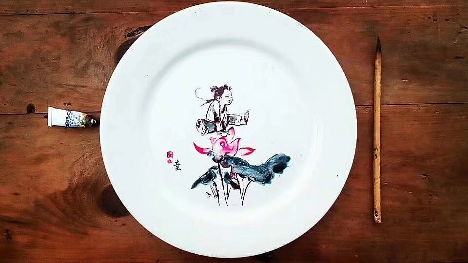 古风盘子画挂墙装饰
