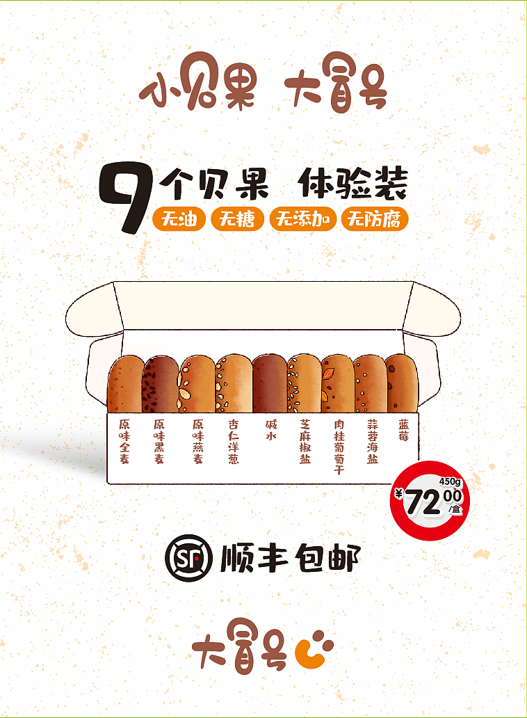 手绘甜品宣传海报