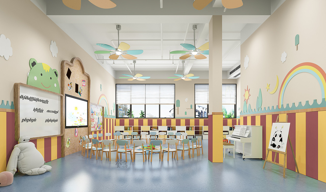 幼儿园,自然舒适,趣味儿童空间