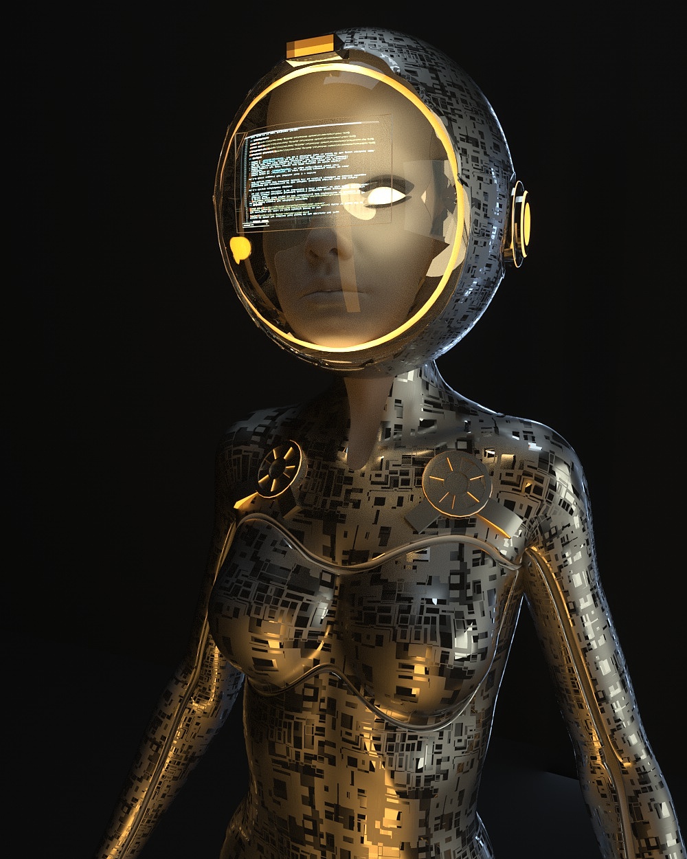 临摹 概念女机器人（图ZMjMyNzY3NjY4） - 机械/交通 - 站酷设计师苗丽男原创素材 - 站酷ZCOOL