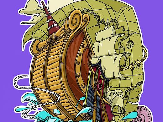 小船（個(gè)人主頁-ZNTI4NjA0MjQ=） - 商業(yè)插畫 - 站酷設(shè)計(jì)師我是李大叔原創(chuàng)素材 - 站酷ZCOOL