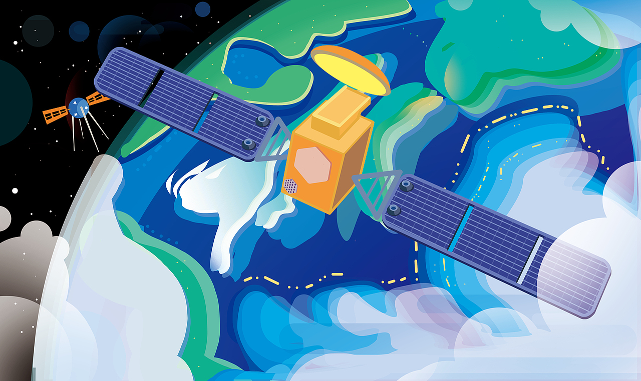 科技馆壁画|插画|商业插画|放我出去吧_原创作品-站酷zcool