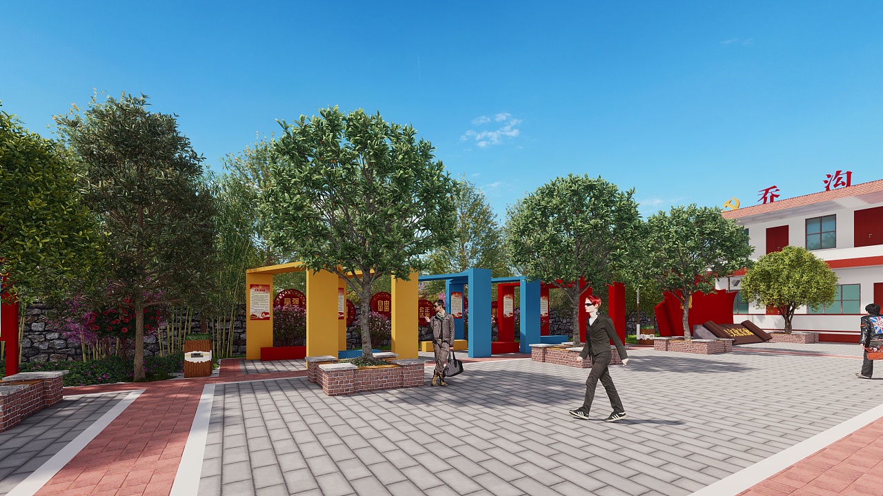 村委广场|空间|景观设计|子懿思言 - 原创作品 - 站酷 (zcool)