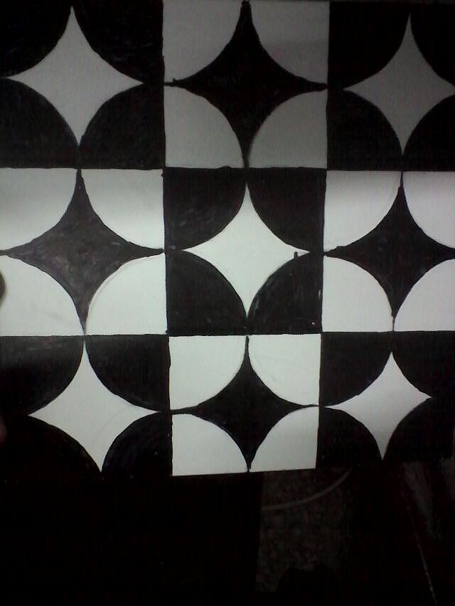 本作品是由卡笔绘制而成的二维色彩构成.