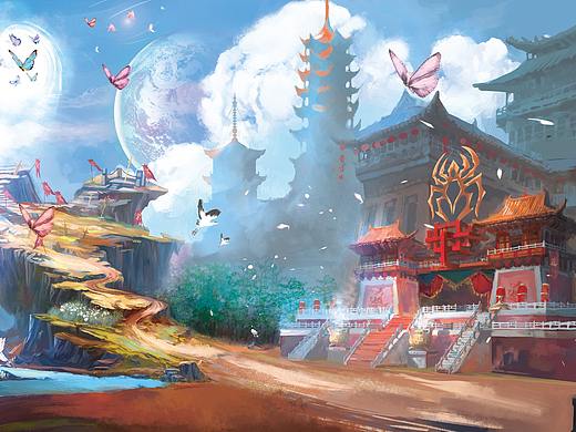 品牌古风插画与视觉设计(个人主页-ZNDA2OTM0NzI=) - 概念设定 - 站酷设计师太阳神战士原创素材 - 站酷ZCOOL