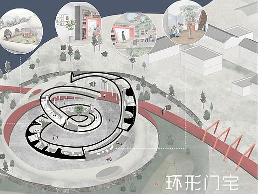 建筑概念设计—环形门宅