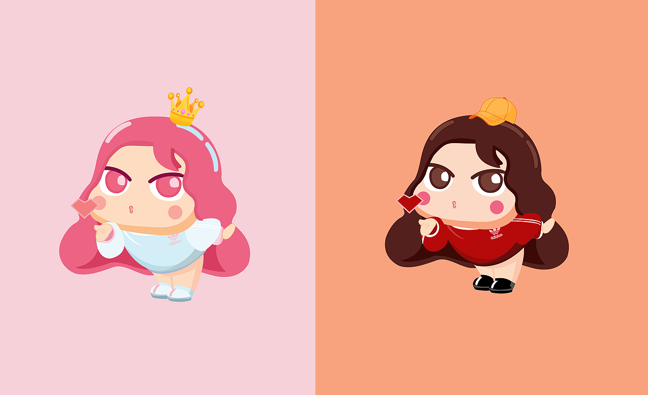 和我家司胖子的情侣头像（图ZMTY2ODg3MjQw） - IP形象 - 站酷设计师一只任性的设计狮原创素材 - 站酷ZCOOL