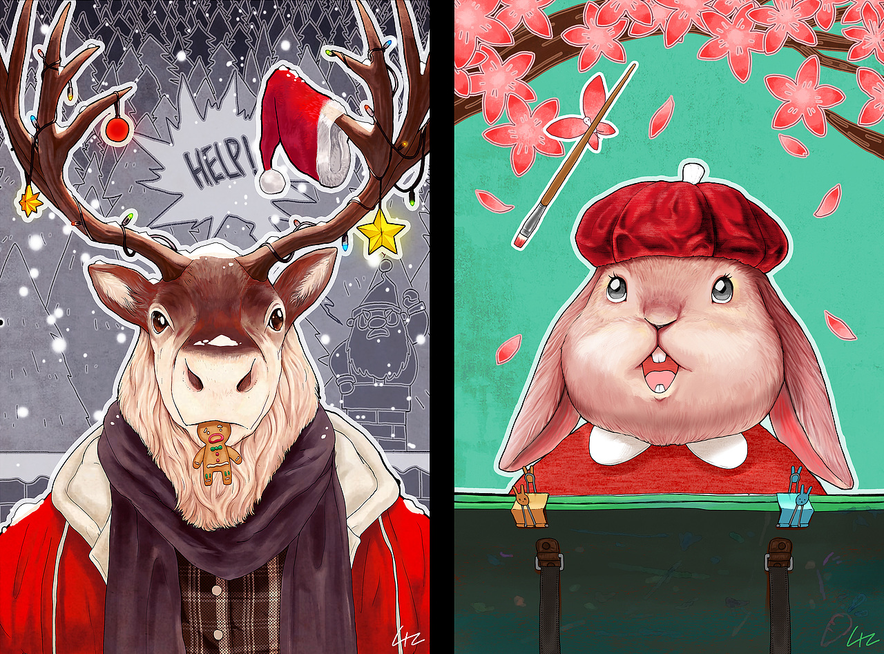 2019插画合集（图ZMTkzNTgwMjQ4） - 创作习作 - 站酷设计师飞旋的板砖原创素材 - 站酷ZCOOL