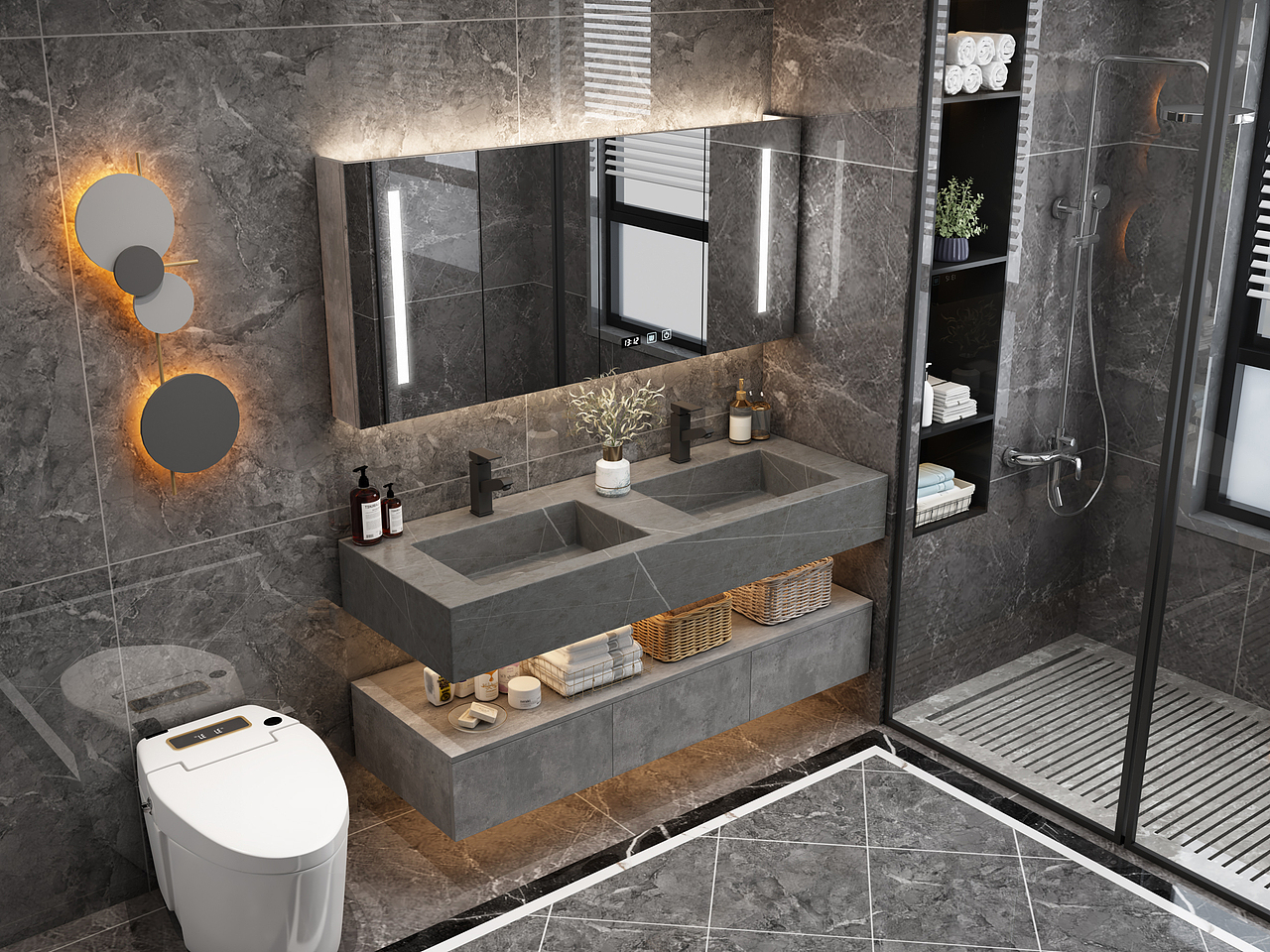 浴室柜效果图展示设计（图ZMjM4NzU0OTA0） - 场景 - 站酷设计师芝设计原创素材 - 站酷ZCOOL