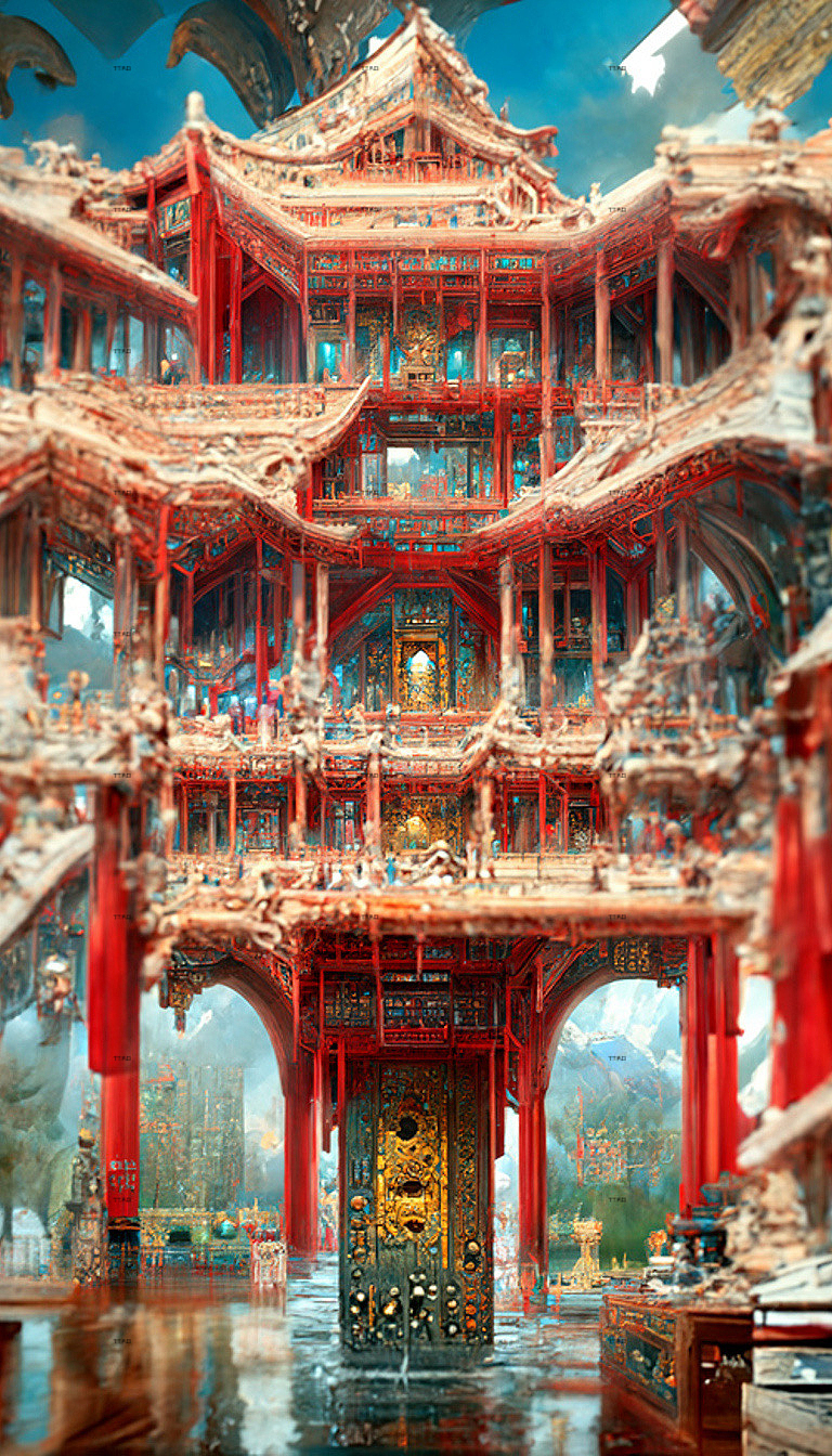 玄幻宫（图ZMzE0NDEzNjA0） - 商业插画 - 站酷设计师TTAO1原创素材 - 站酷ZCOOL