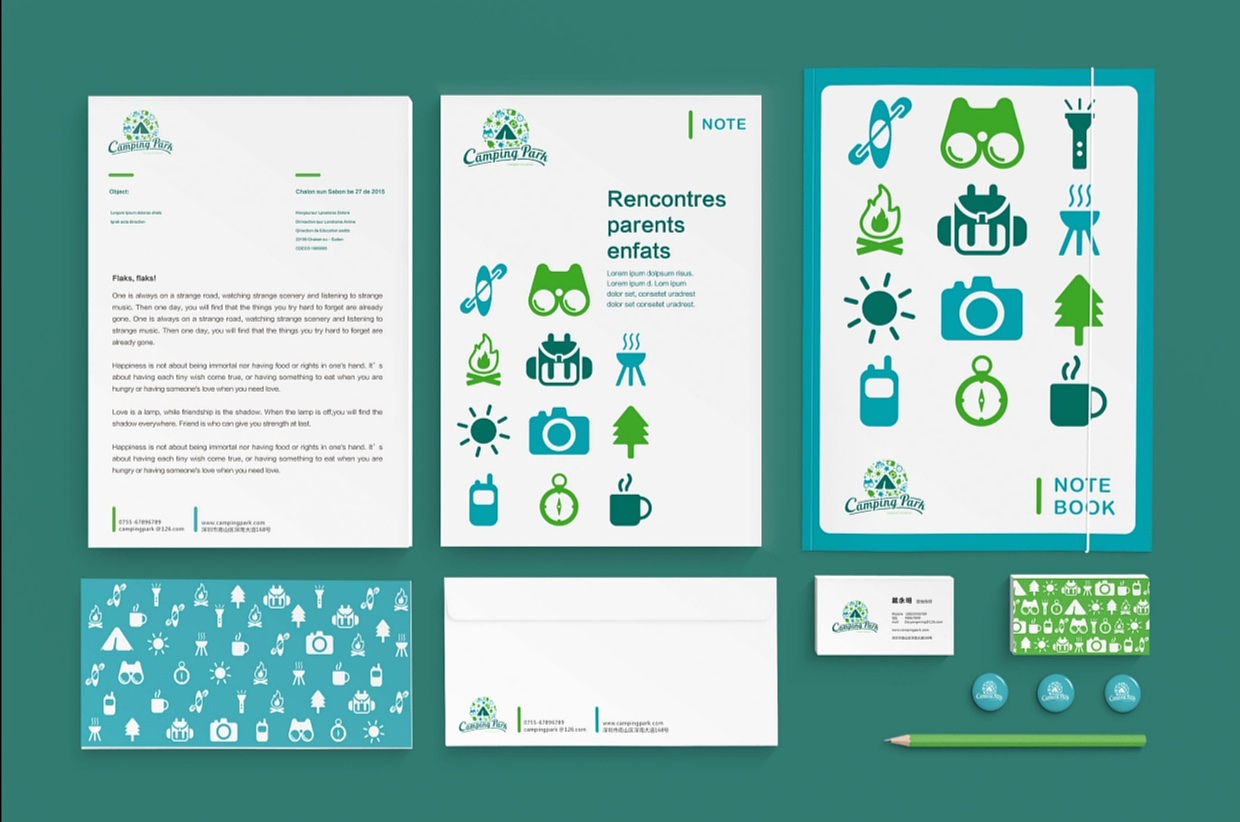户外营地公园品牌VI设计