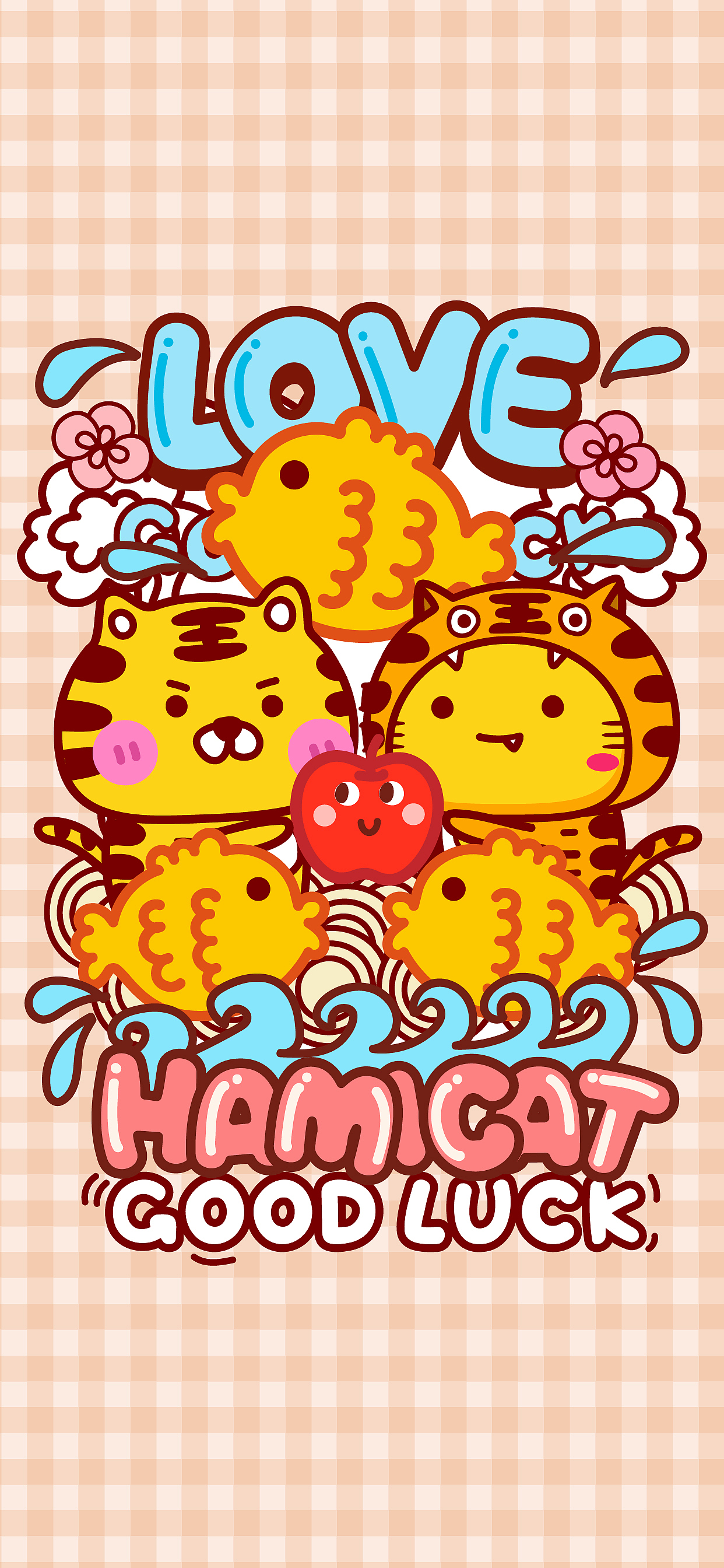 哈咪猫x小老虎插画表情