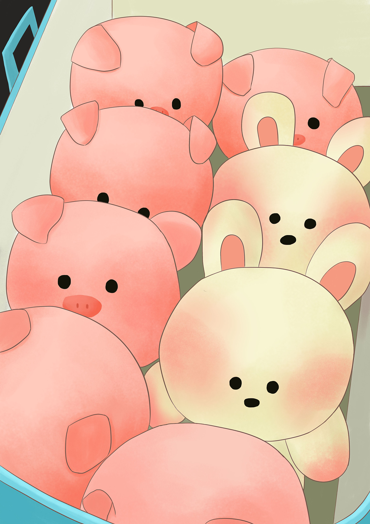 小猪猪|插画|商业插画|一只大白姚 - 原创作品 - 站酷 (zcool)