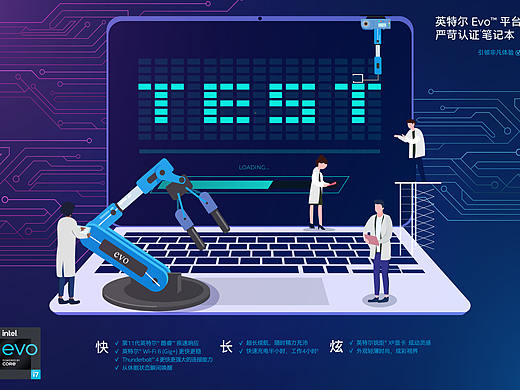 Intel EVO™认证笔记本（个人主页-ZNTY2NTEyMDA=） - 海报 - 站酷设计师贪乐原创素材 - 站酷ZCOOL