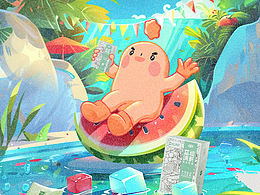 節(jié)氣海報(bào)插畫