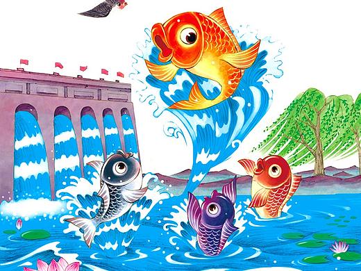 小鲤鱼（个人主页-ZNDY1NzM4MTI=） - 儿童插画 - 站酷设计师布口袋插画原创素材 - 站酷ZCOOL