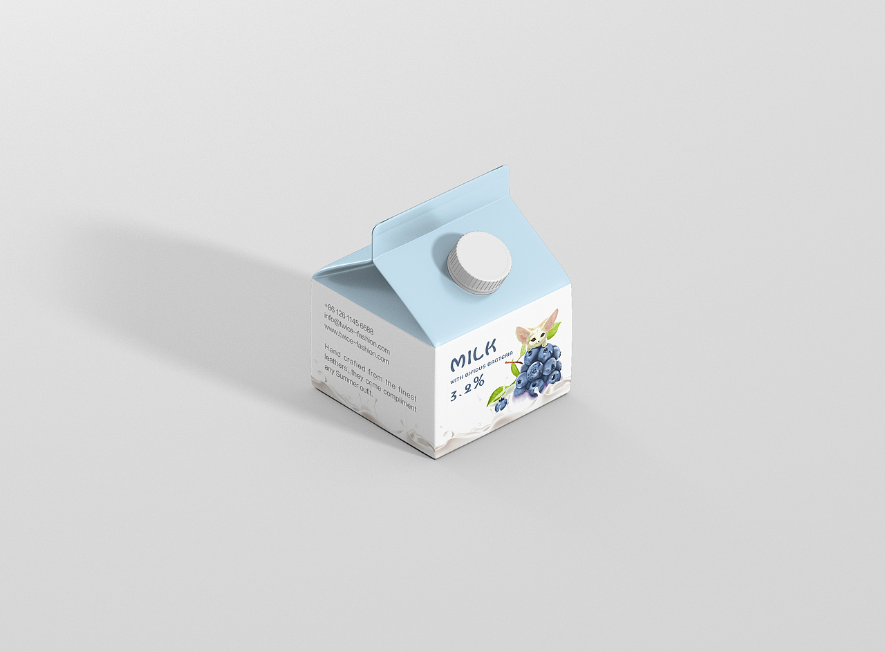 大耳狐牛奶（图ZMjkxNjg3Njg4） - 包装 - 站酷设计师你是哪只小狐狸原创素材 - 站酷ZCOOL