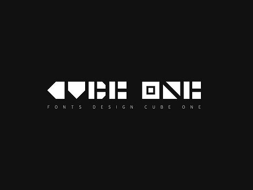 字体设计_CUBE ONE_英文字母设计