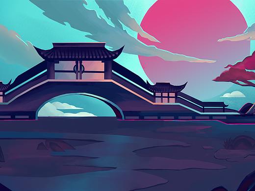 日式扁平场景练习
