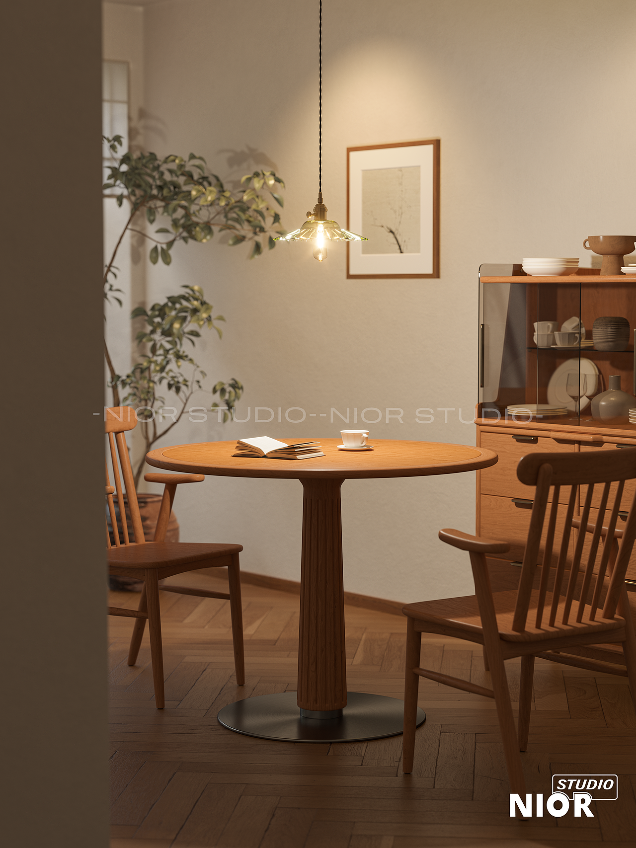 实木餐桌餐椅渲染（图ZMzI5MDM2MjI4） - 生活用品 - 站酷设计师Noir黑色视觉原创素材 - 站酷ZCOOL