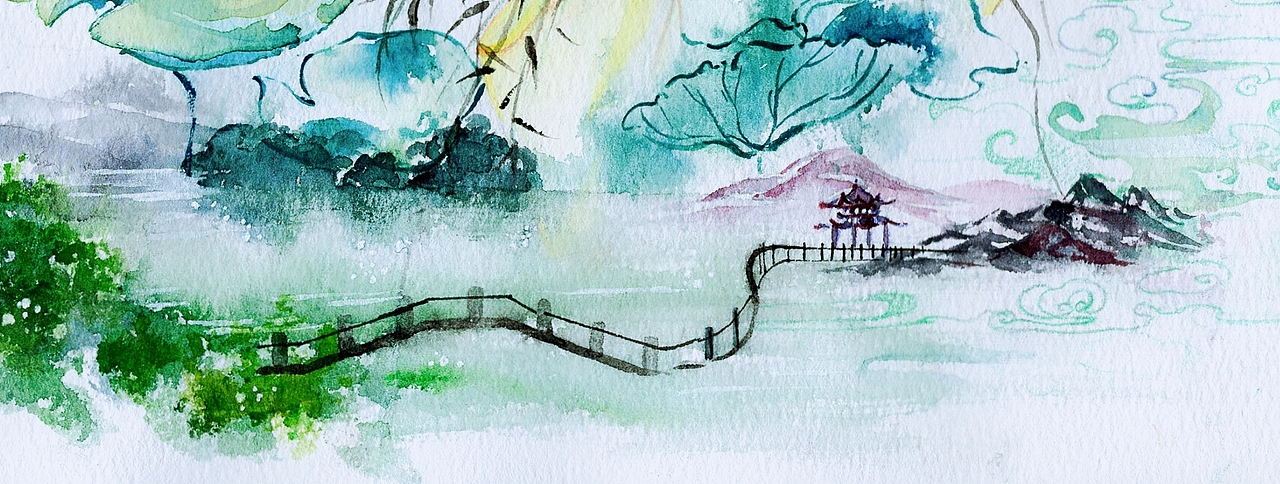 诗画练习 将文字描绘成画面 训练自己的想象和构图能力（图ZOTI5OTE4MjA=） - 商业插画 - 站酷设计师行鱼xy原创素材 - 站酷ZCOOL