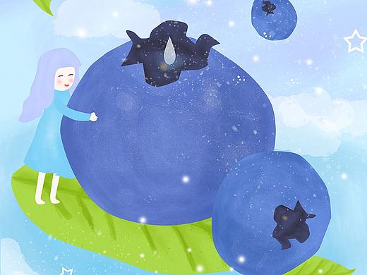 水果女孩手绘