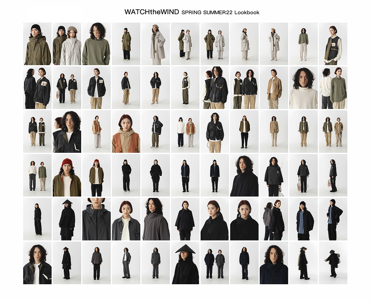 为WATCHtheWIND拍摄的2022S/SLookbook