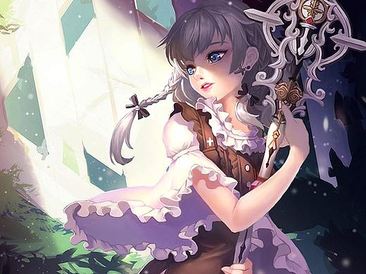 圣女（个人主页-ZNDMyNjcxNTY=） - 游戏原画 - 站酷设计师镰鼬0原创素材 - 站酷ZCOOL