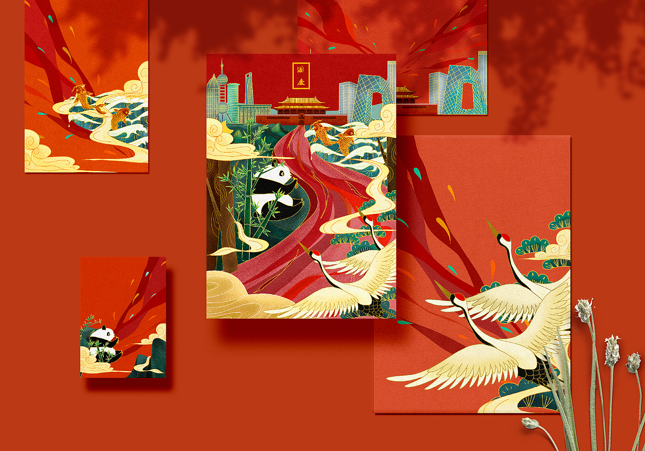 祖国生日快乐 | 插画设计