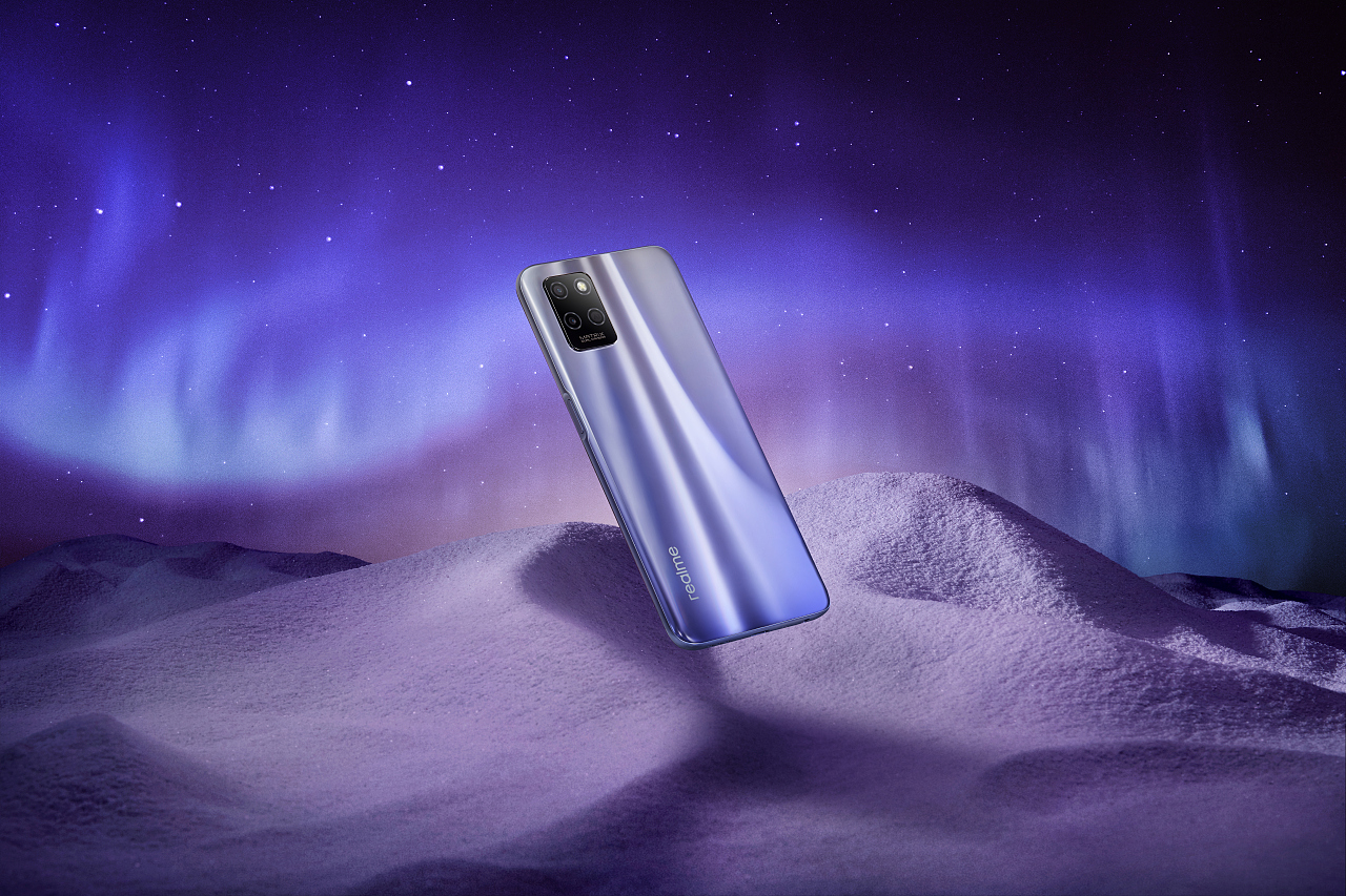 米朵文化 mido studio x realme手机极光场景图