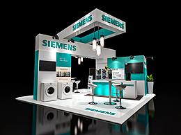 西门子展台    6*6   四面开口