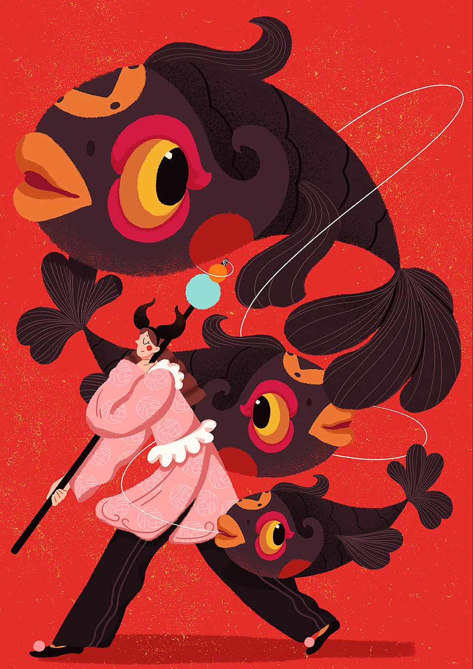 年俗插画年味儿