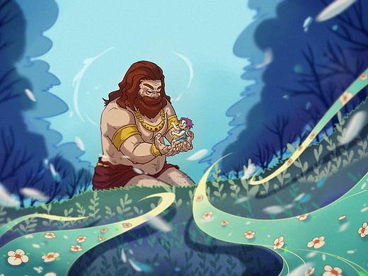 自私的巨人（個(gè)人主頁-ZNTczODU5MDA=） - 兒童插畫 - 站酷設(shè)計(jì)師姜?jiǎng)P拉原創(chuàng)素材 - 站酷ZCOOL