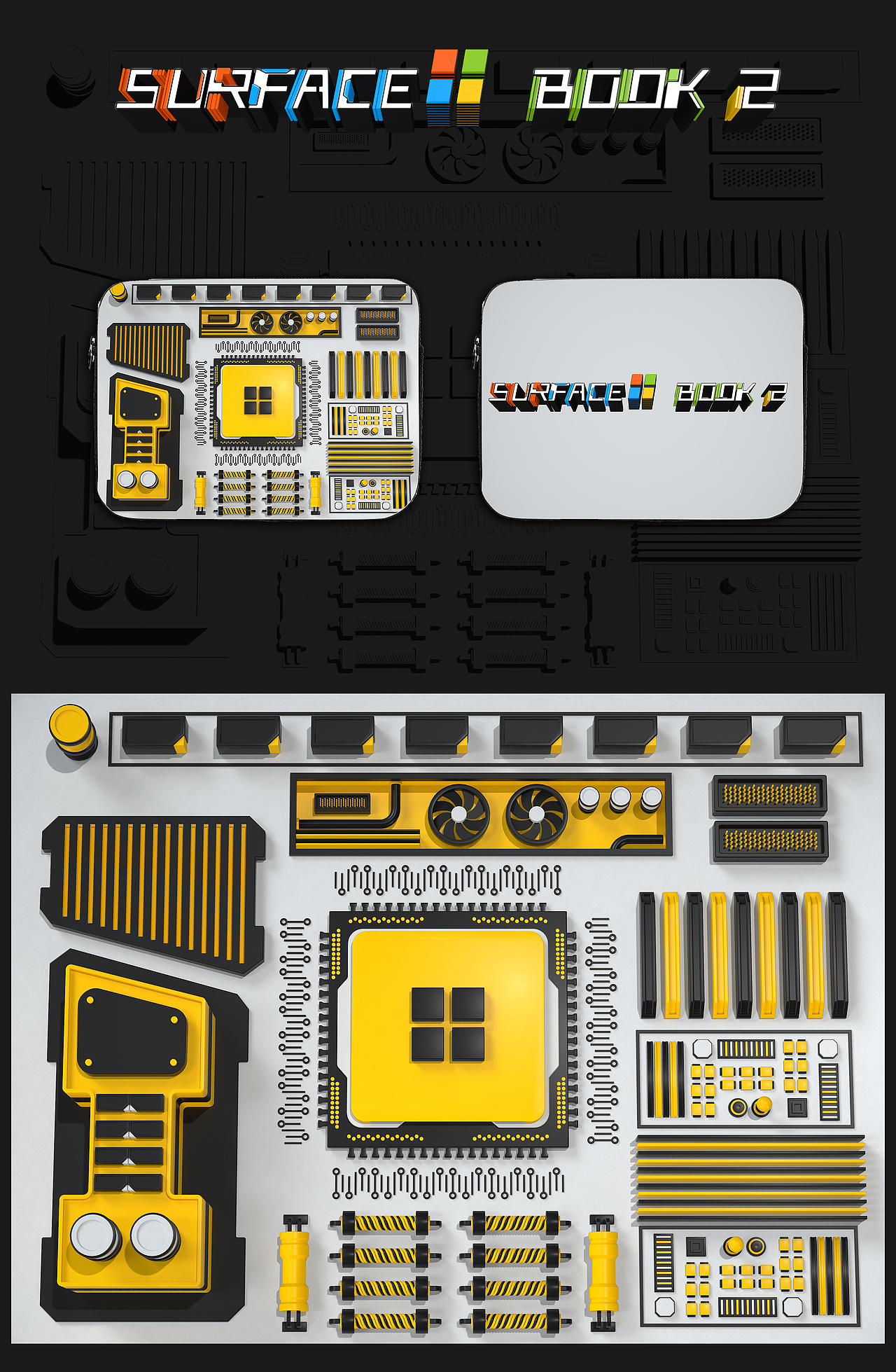 SURFACE BOOK 2 | 四重空间（图ZMTAyMDY3NDE2） - 图案 - 站酷设计师Samuel君原创素材 - 站酷ZCOOL