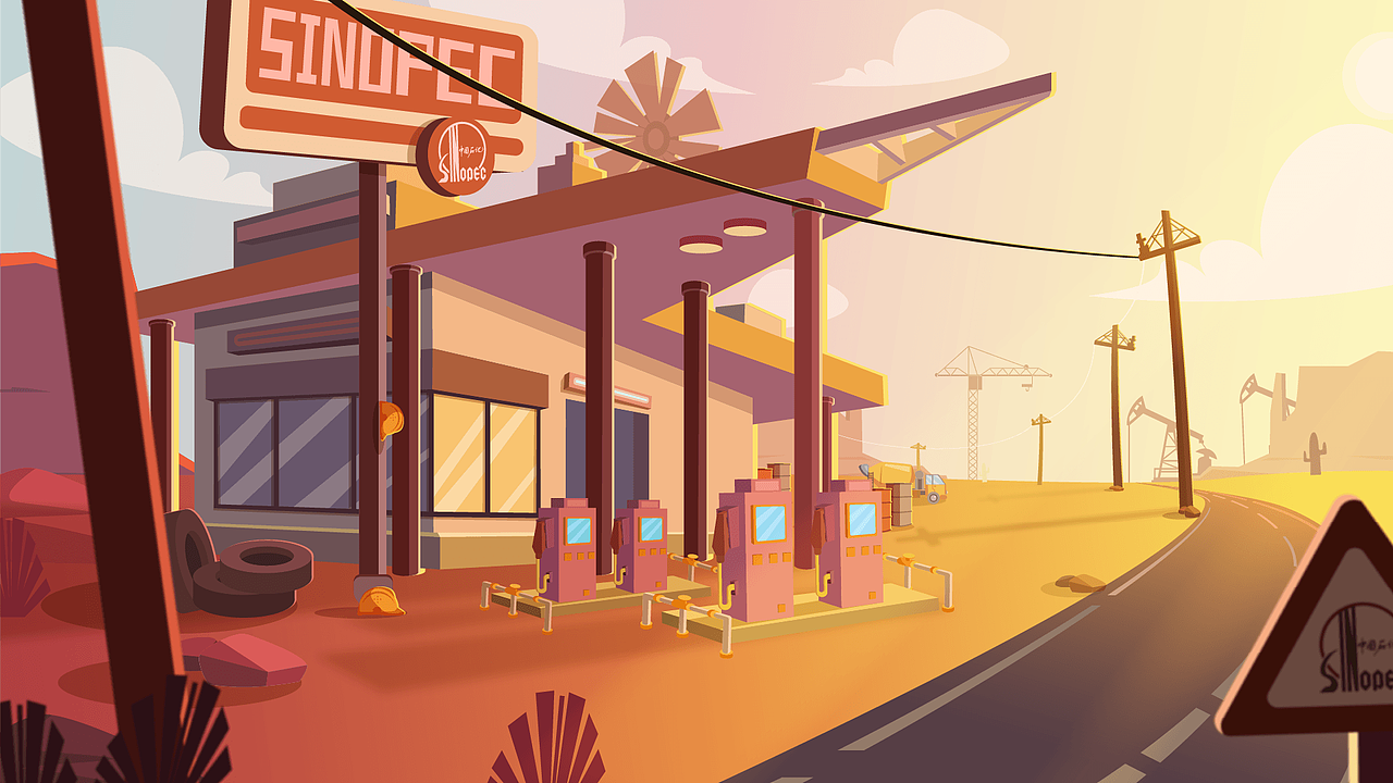 矢量动画场景(卡通插画)