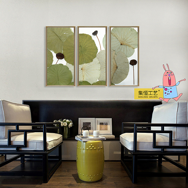 实物画；装饰画、效果图、国画、大堂挂画、饰品、摆件、软装配画、室内设计、整体软装、圆框（图ZNjg2ODEwNjg=） - 工艺品设计 - 站酷设计师集恒工艺实物画原创素材 - 站酷ZCOOL