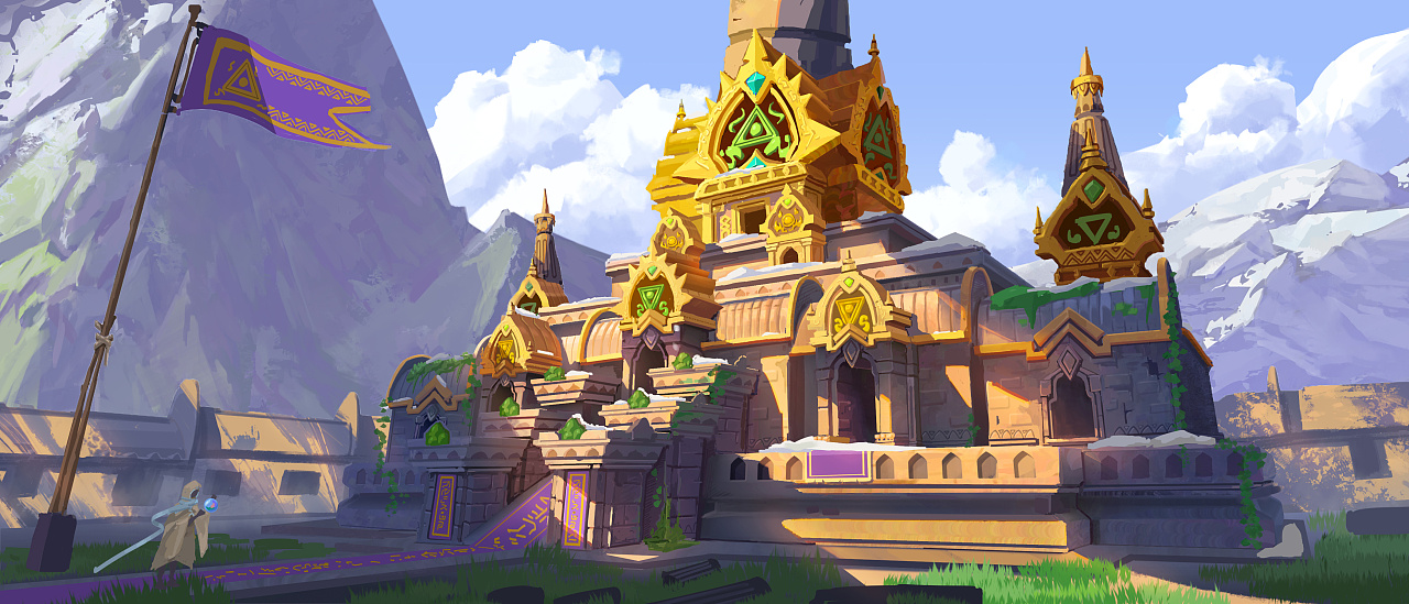 神庙设计|插画|游戏原画|逗沙_dssss - 原创作品 - 站酷 (zcool)