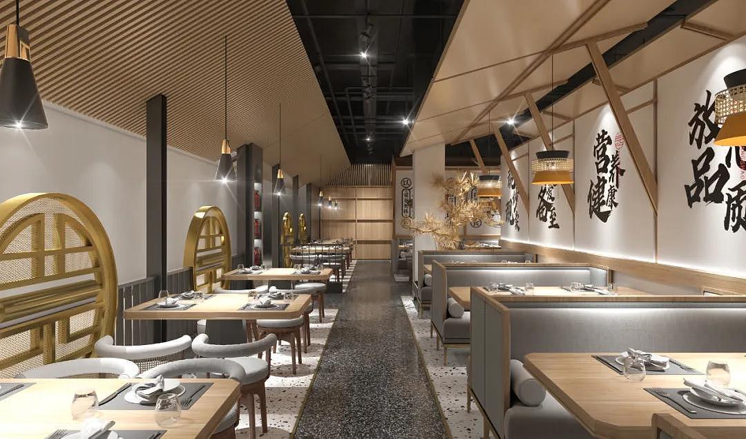 郑州华掌勺中餐厅装修公司设计案例（图ZMjQ3OTg4MDY4） - 酒店餐饮设计 - 站酷设计师金博大装饰原创素材 - 站酷ZCOOL