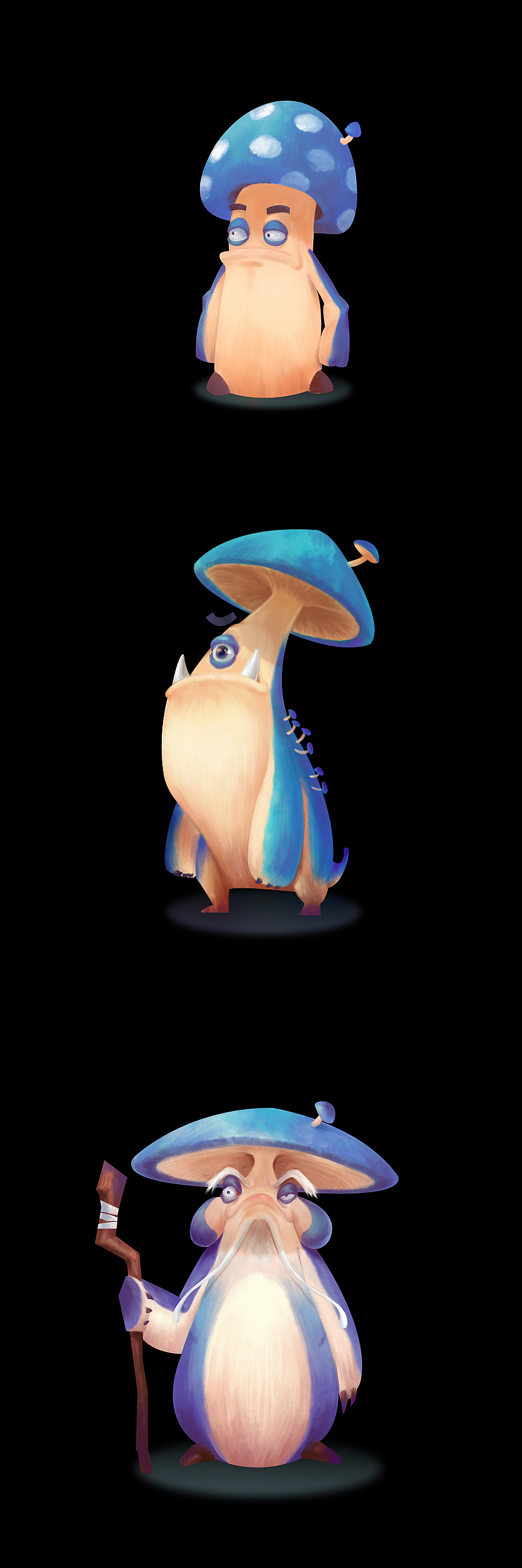 藍(lán)獸香菇（圖ZNjE0MzExNTI=） - 概念設(shè)定 - 站酷設(shè)計師孤獨野獸原創(chuàng)素材 - 站酷ZCOOL