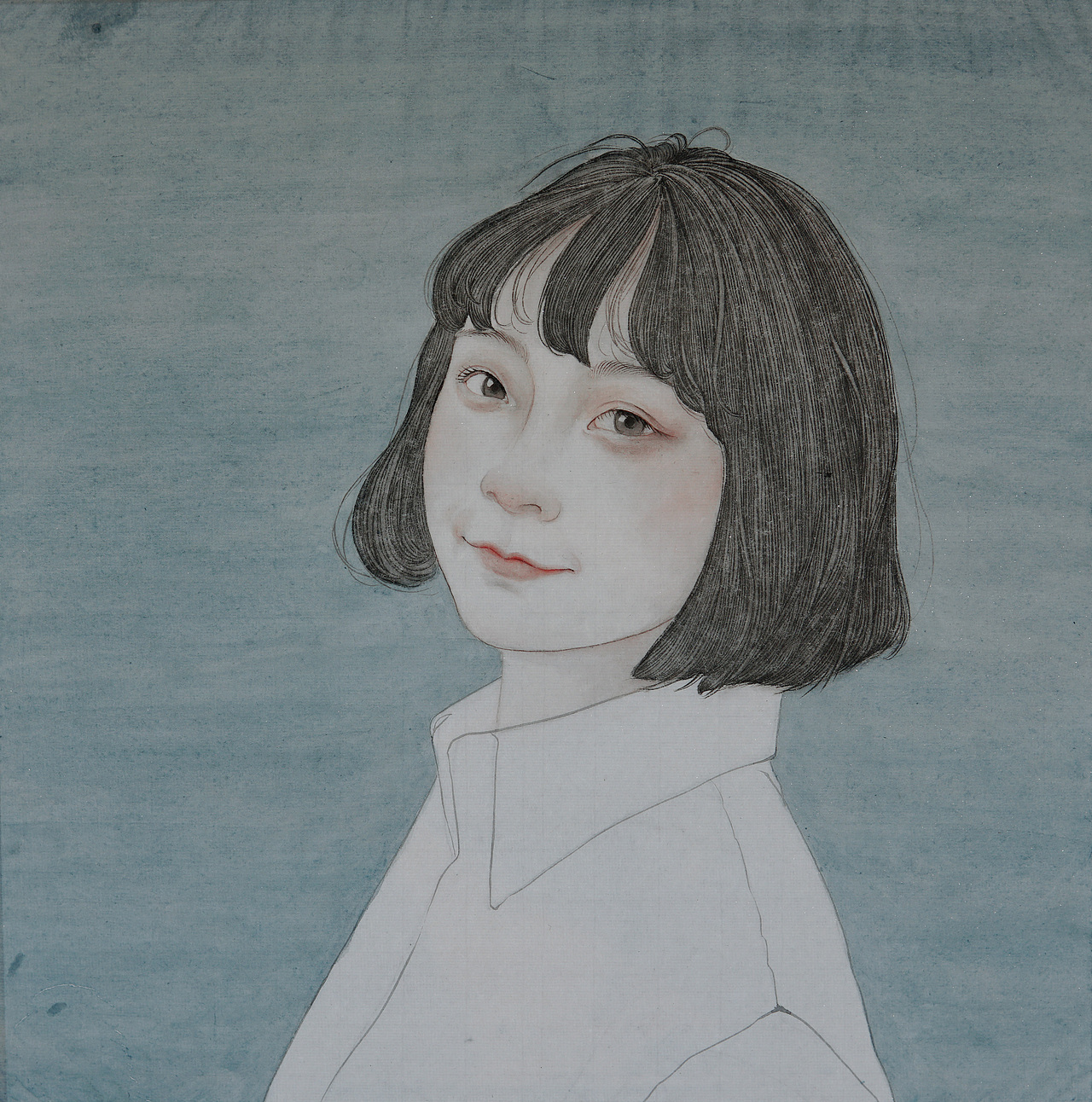 工笔人物·小月亮