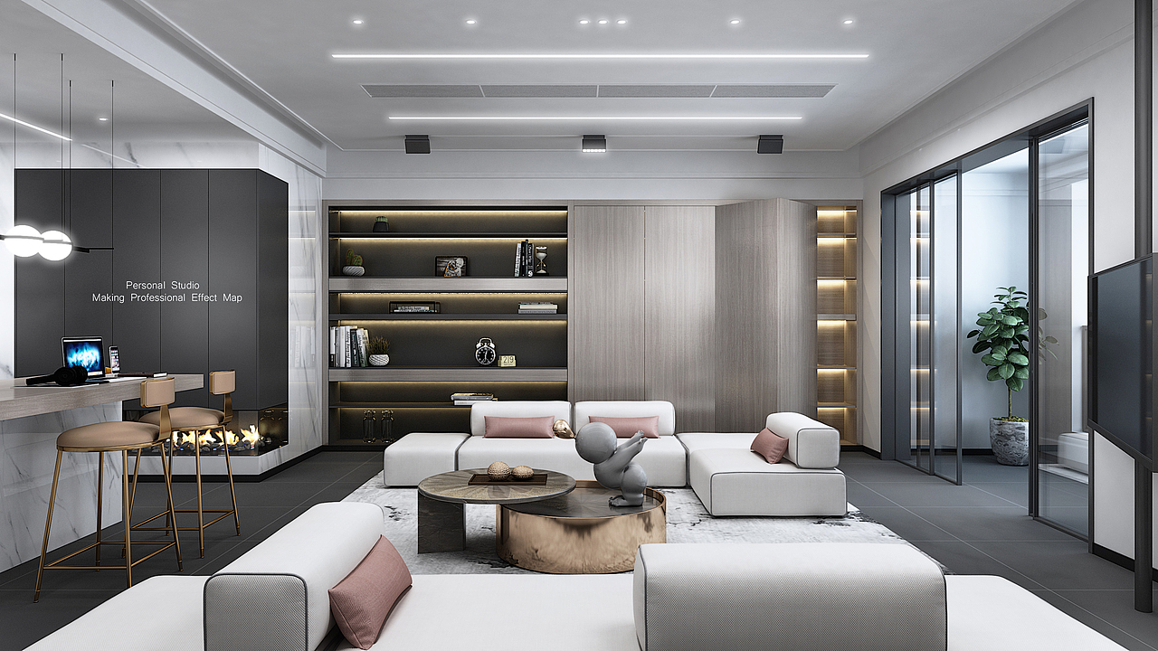 现代家居简约设计效果图