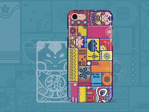 新年手机壳 飞机稿