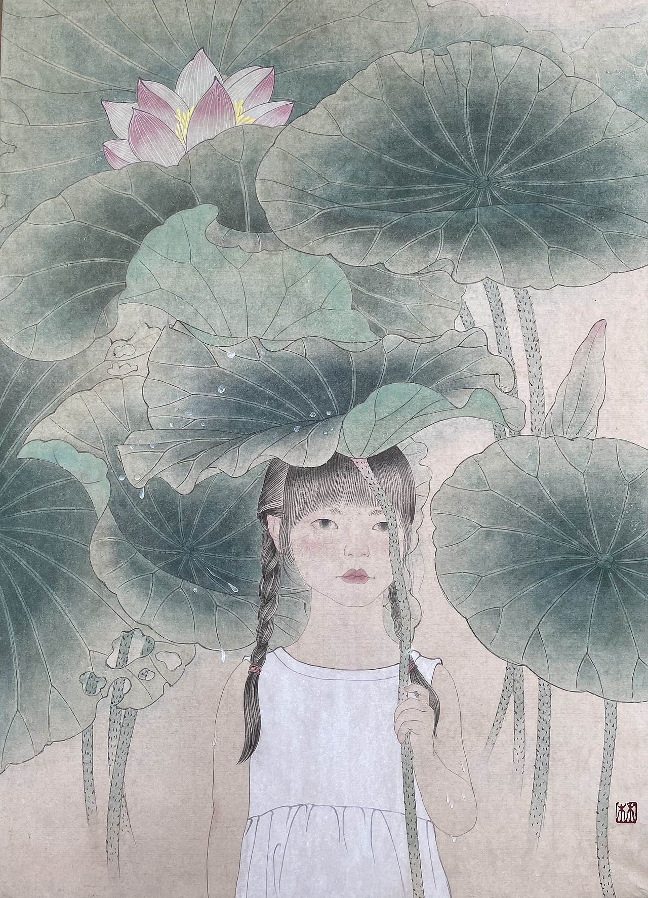 碧叶亭亭（图ZMjY3NjYzMzY4） - 绘画 - 站酷设计师一只西瓜先森原创素材 - 站酷ZCOOL