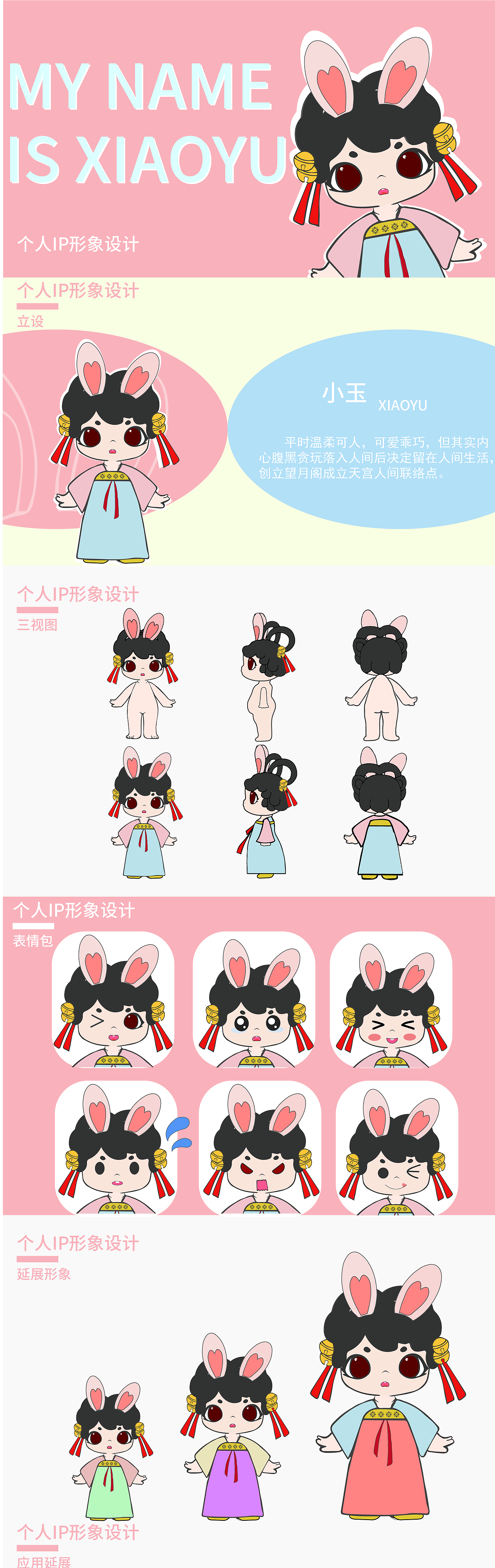 个人ip形象 汉服Q版ip设计（图ZMjU4MDUwNDY4） - IP形象 - 站酷设计师路喊喊原创素材 - 站酷ZCOOL
